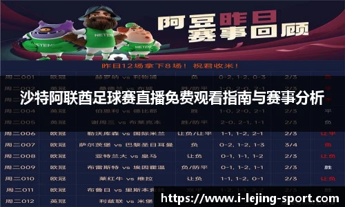 沙特阿联酋足球赛直播免费观看指南与赛事分析